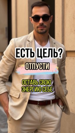 Есть цель? Отпусти. Оставь свою энергию себе.