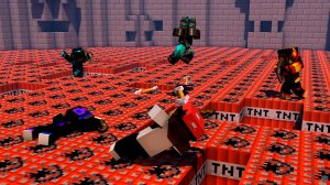 Они, похоже, просто напали на нас в майнкрафт Minecraft.