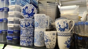 Новинки Фикс Прайса. Новая посуда коллекция Акварель, декор ,товары для кухни.