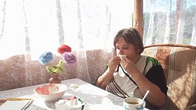 Утренний кофе. Пообщалась и рассказала о своей поездке.