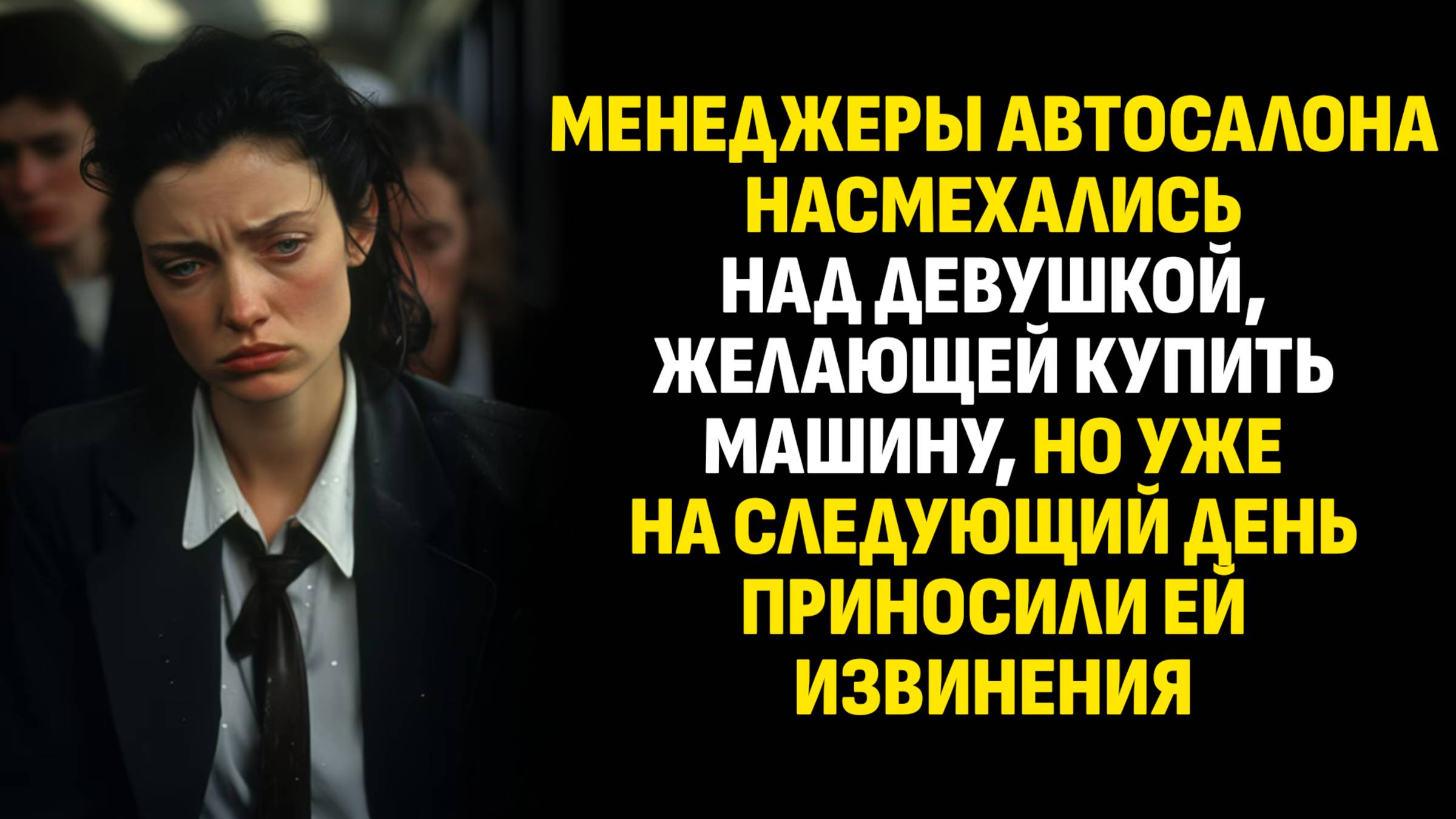 Жизненные истории. Менеджеры автосалона насмехались над девушкой, желающей. Слушать аудиорассказ