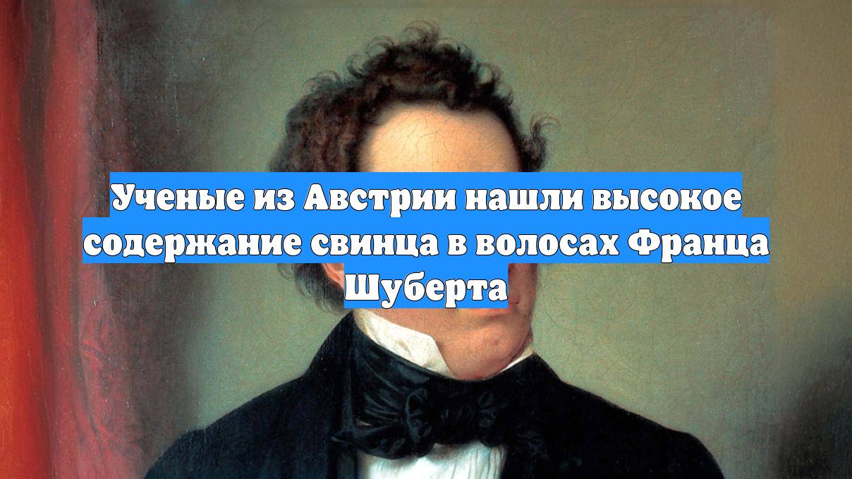Ученые из Австрии нашли высокое содержание свинца в волосах Франца Шуберта