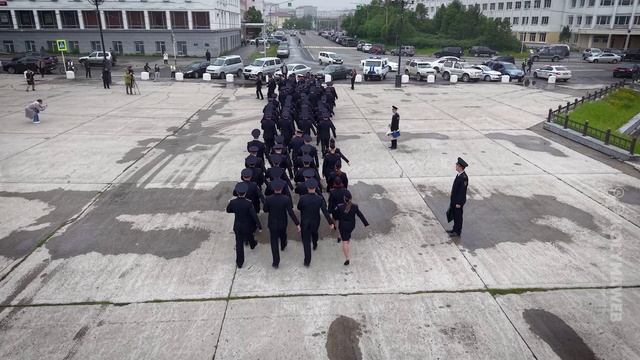 Гарнизонный развод личного состава органов внутренних дел Магаданской области