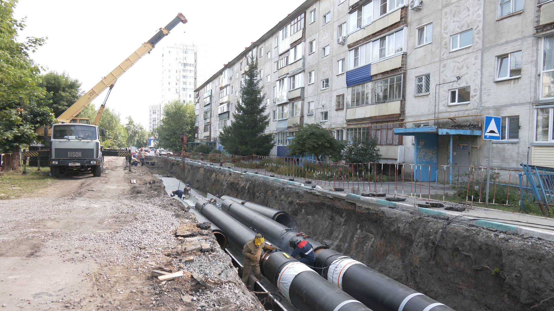 В Кургане тепломагистраль «Юг» ремонтируют за 300 млн рублей