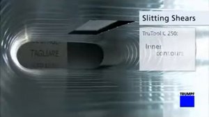 Видеобзор возможностей шлицевых ножниц Trumpf