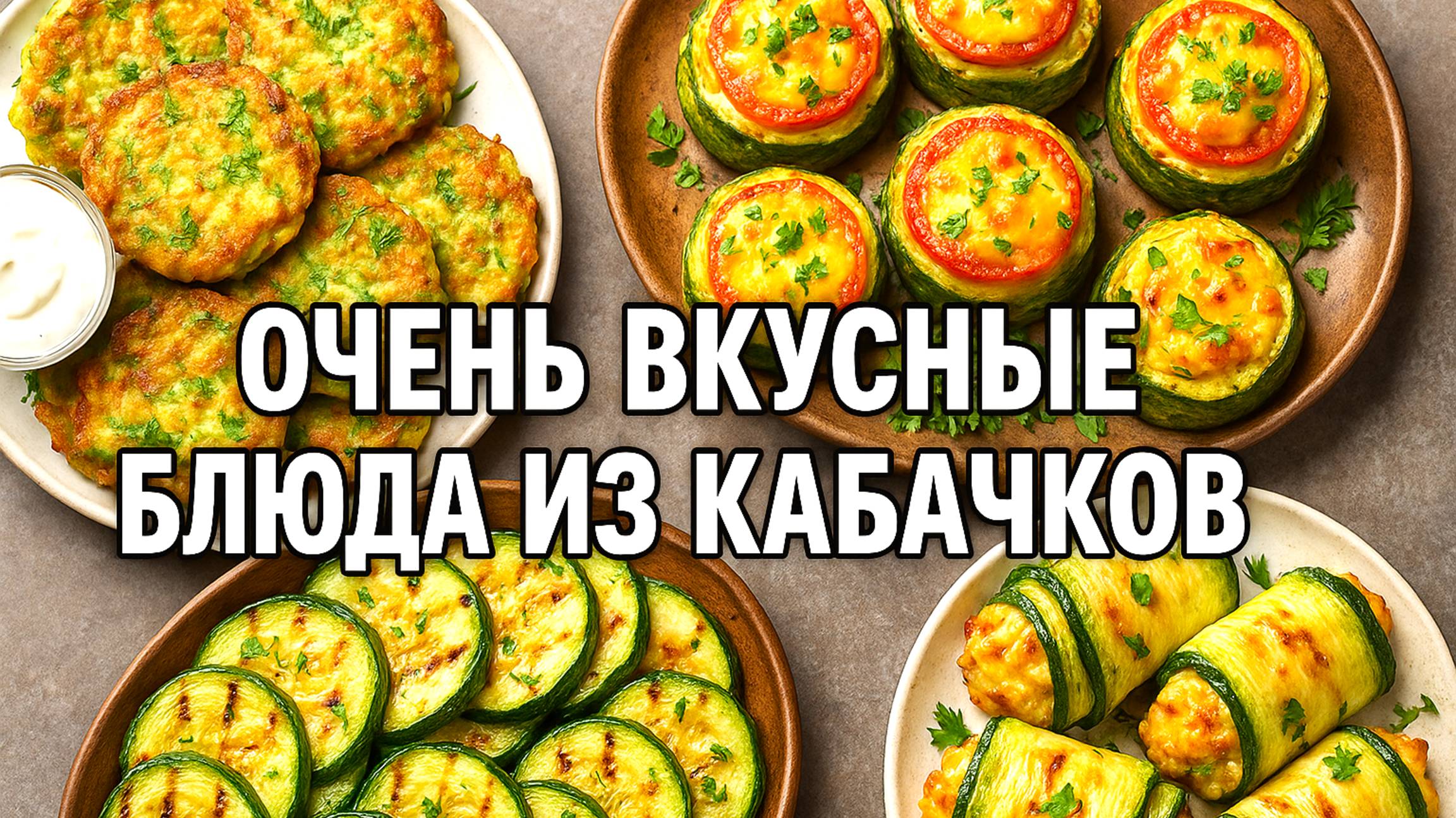 4 Блюда из Кабачков, которые съедаются за минуту! Лето без кабачков — зря прожито!