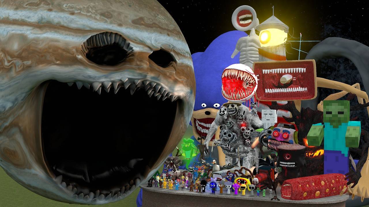 ЮПИТЕР ПРОБУЖДАЕТ КОСМИЧЕСКИЙ УЖАС ПРОТИВ ВСЕХ МОНСТРОВ В ГАРРИС МОД смотреть онлайн