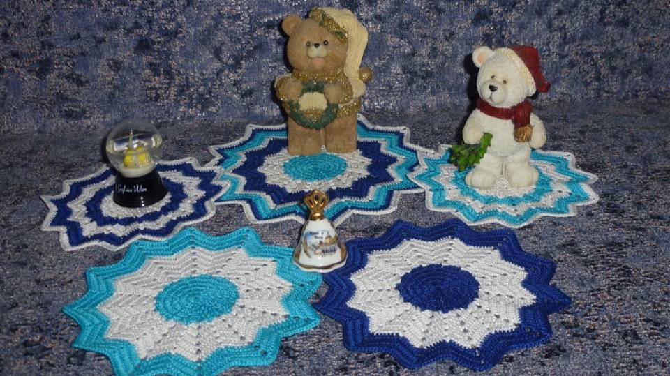 Ажурные декоративные вязаные салфетки!