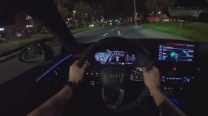 Audi RS5 Competition POV ночной тест-драйв