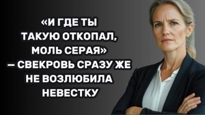 ИСТОРИИ ИЗ ЖИЗНИ: «И ГДЕ ТЫ ТАКУЮ ОТКОПАЛ, МОЛЬ СЕРАЯ» — СВЕКРОВЬ СРАЗУ ЖЕ НЕ ВОЗЛЮБИЛА НЕВЕСТКУ