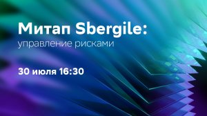 Митап Sbergile: управление рисками