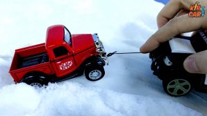 Машинки игрушки и Снег. КирКарТойс