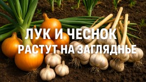 В июле просто посыпала грядки — лук и чеснок растут на загляденье!
