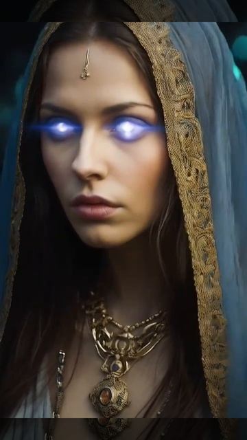 Девушка Колдунья  В кадре нет живой актрисы  Создано с помощью редактора ИИ 3д визуализации