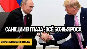 Санкции в глаза - всё божья роса. Мнение Владимира Глотова