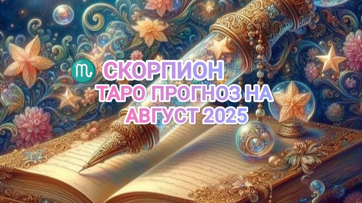 ♏ СКОРПИОН 🍀 ТАРО ПРОГНОЗ НА АВГУСТ 2025