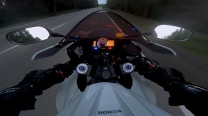 Катаюсь вечером на мото