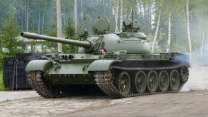 Тестовый заезд танка Т-55А для Музея отечественной военной истории