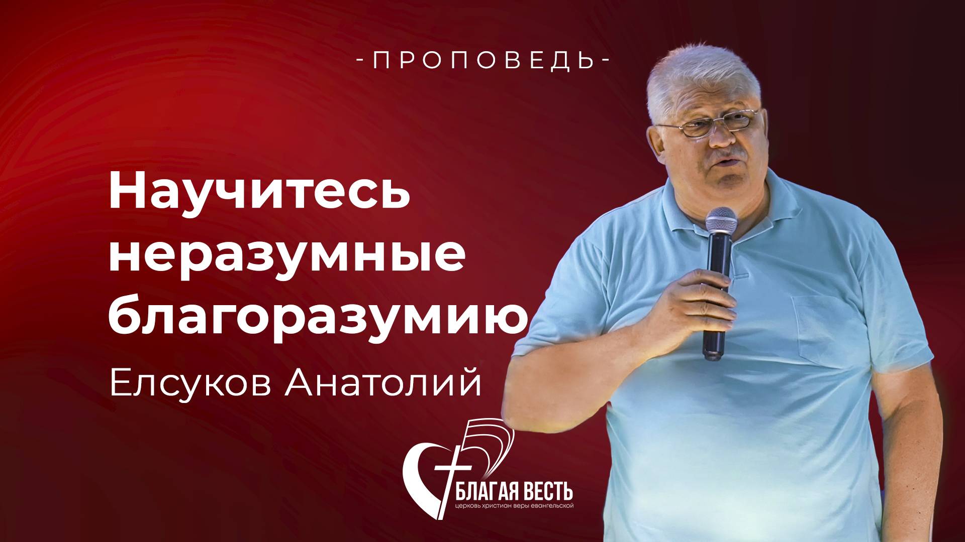 Проповедь Научитесь неразумные благоразумию, Елсуков Анатолий