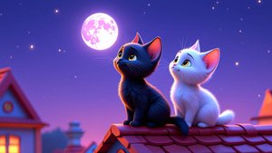 29 Мультик про котят и луну