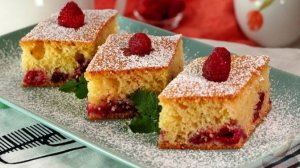 Шарлотка по-чешски. БУБЛАНИНА С МАЛИНОЙ