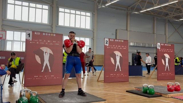 Спортивные Игры Манчаары XXll 09.07.2025 г. с.Ытык-Кюель,толчок гири 32кг,Мужчины до 85 кг, группаБ