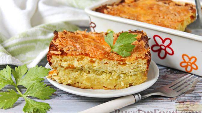 Нежная овощная запеканка. КАРТОФЕЛЬНАЯ ЗАПЕКАНКА С КАБАЧКАМИ, ТВОРОГОМ И СЫРОМ