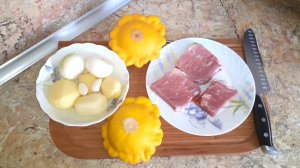 Фаршированные патиссоны запеченные в духовке. Рецепт вкусного ужина. Блюдо из ПАТИССОНОВ