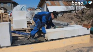 Кладка Первого ряда Газобетонных блоков (12+)