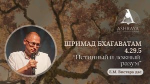 Истинный и ложный разум. ШБ 4.29.5. Е.М. Вистара дас. 15.07.2025