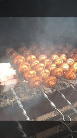 грибы на огне