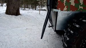 Пробный везд очередного вездехода, но с гидрообъемным рулевым