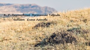 К.Г. Паустовский .Пустынная таврида. Читает Елена Леонова