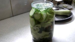 Кабачки маринованные.
