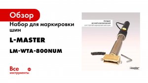 Набор для маркировки шин L-Master LM-WTA-800NUM