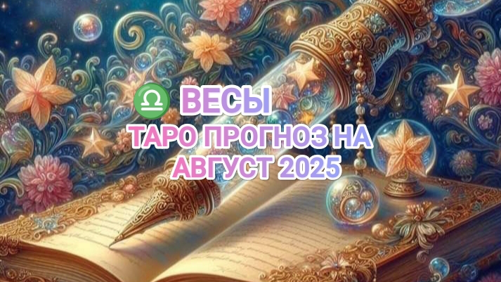 ♎ ВЕСЫ 🍀 ТАРО ПРОГНОЗ НА АВГУСТ 2025