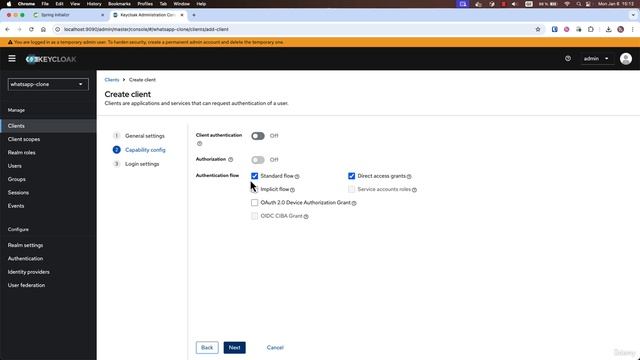 4 -Keycloak initial configuration