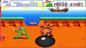 🎮 Teenage Mutant Ninja Turtles 4: Turtles In Time (HARD) NO DAMAGE (SNES, Super Nintendo)