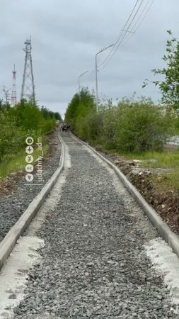 ⏳ Продолжается капитальный ремонт пешеходной зоны от вышки до бывшего поста ГАИ
#пешеходка