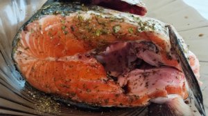 Голова сёмги, запечённая в духовке! Быстро, вкусно, доступно!