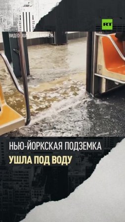 В Нью-Йорке из-за непогоды затопило метро