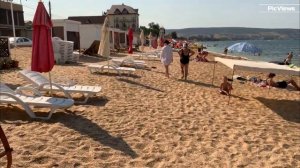 Крым Феодосия пляж Юрая сегодня 15 июля 2025. Обстановка на море и пляже. Погода в Феодосии сейчас