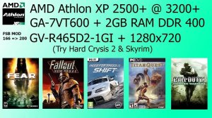 AMD Athlon XP 2500+ @ 3200+ - Разгон и тест