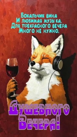 Открытка на вечер
