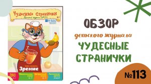 Обзор журнала "Чудесные странички" №113 "Зрение"