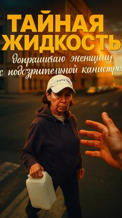 Тайная жидкость: допрашиваю женщину с подозрительной канистрой.