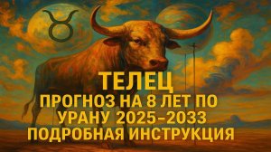 Телец: перемены в деньгах, работе и ценностях. Уран 2025–2033🔮