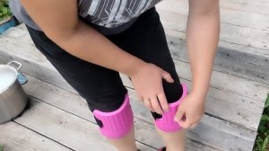 Наколенники для сада / буду учиться / малина для мороженного.