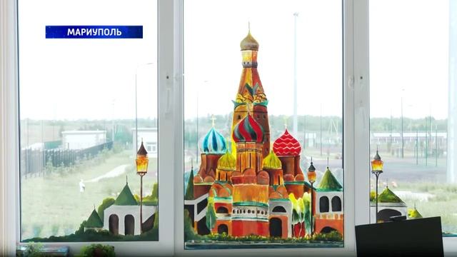 В ГБОУ «СШ «НЕВСКАЯ» города Мариуполь» завершился проект «Витражи на стекле»