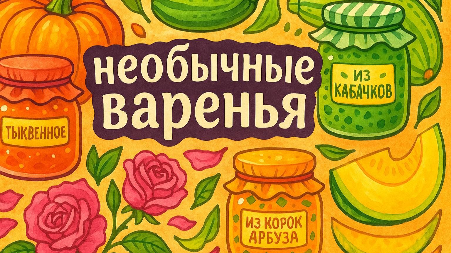 Необычные виды варенья: что можно сварить из тыквы, кабачков, дынных корок или лепестков роз.
